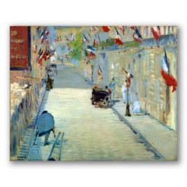 La Rue Mosnier con Banderas