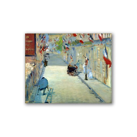 La Rue Mosnier con Banderas