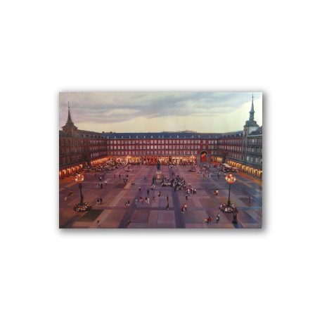 La Plaza Mayor de Madrid, Atardecer