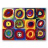Estudio de color con cuadrados